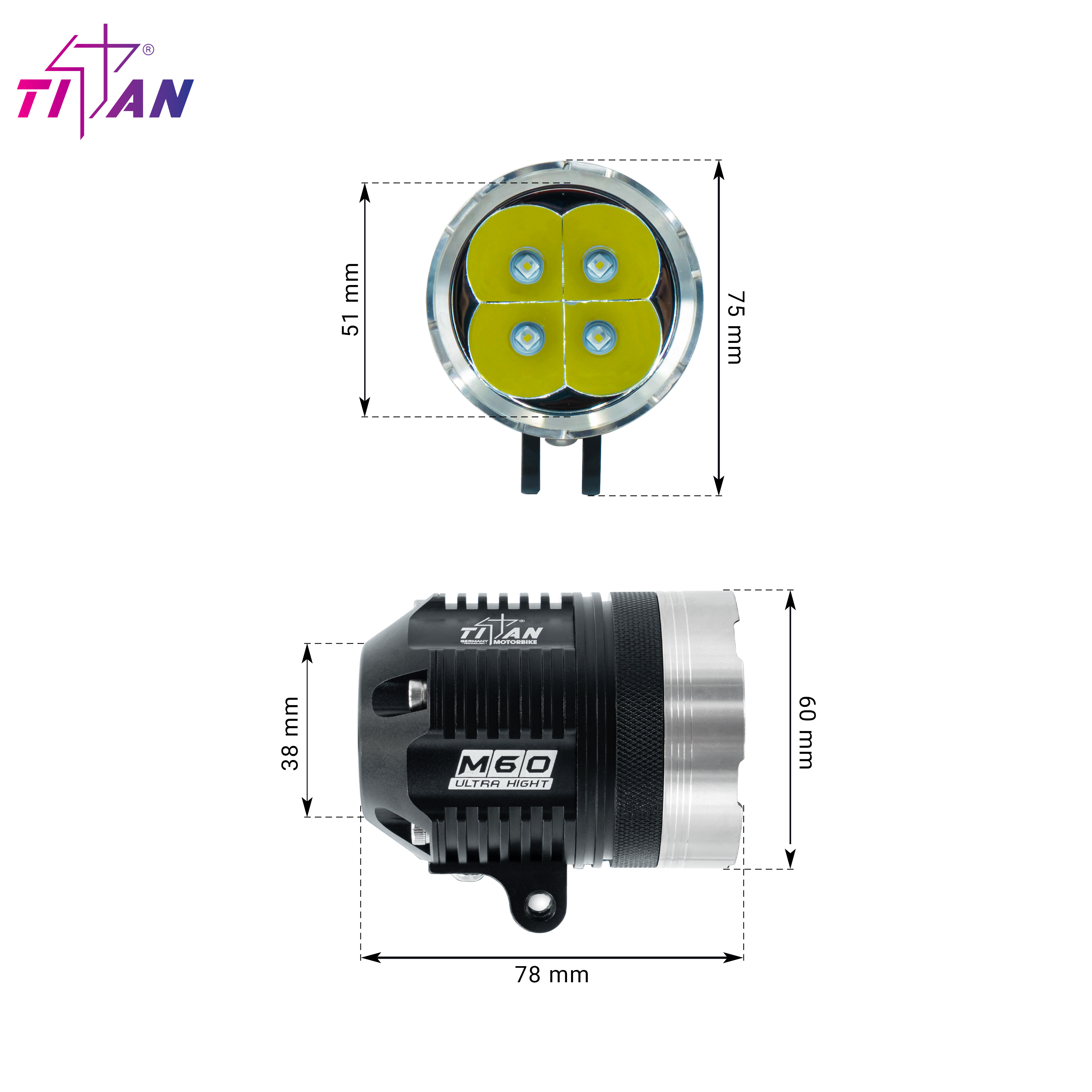 ĐÈN TRỢ SÁNG TITAN M60 ULTRA HIGHT